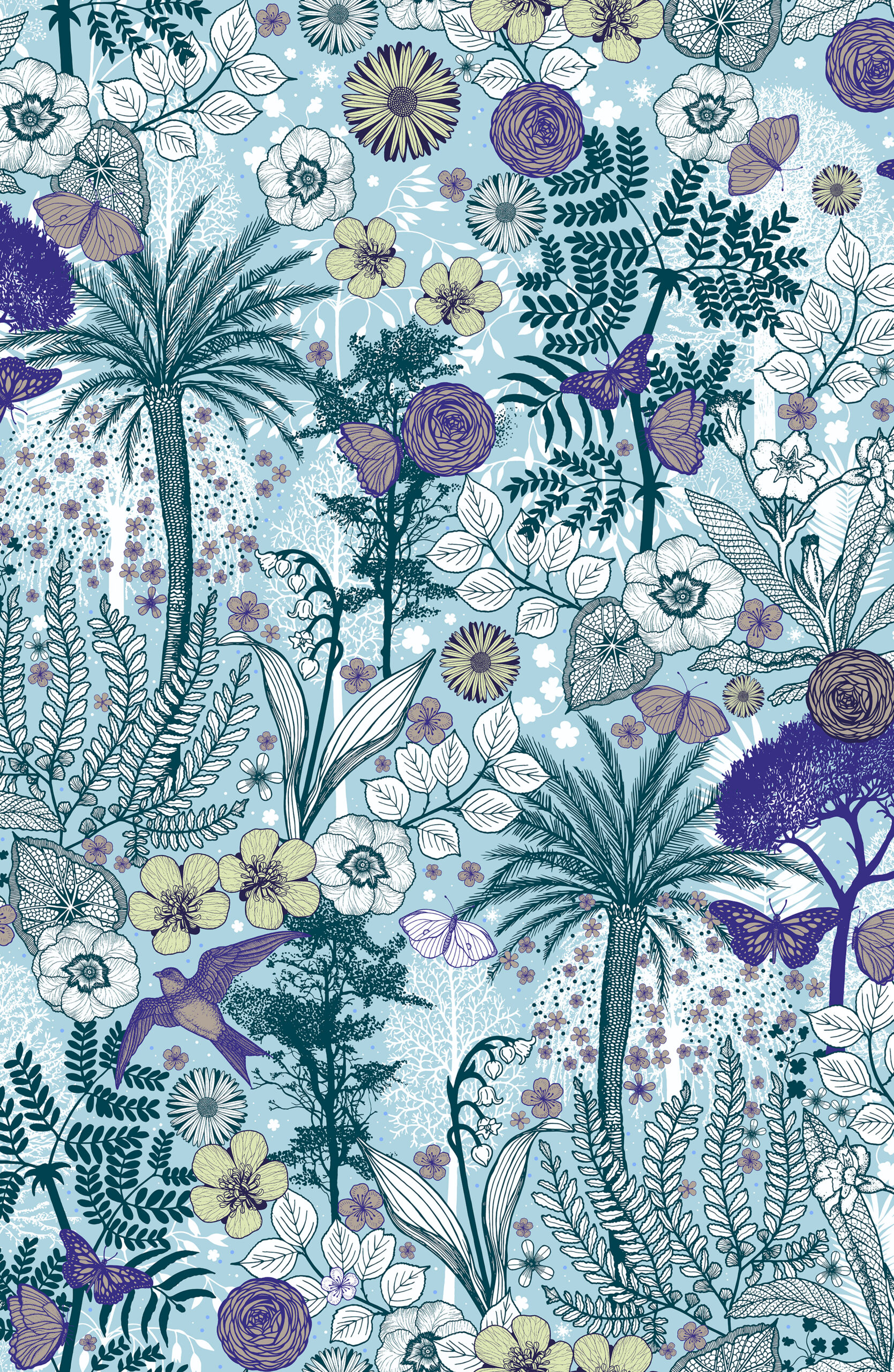 Jardin d’hiver - Michaël Cailloux – papier peint