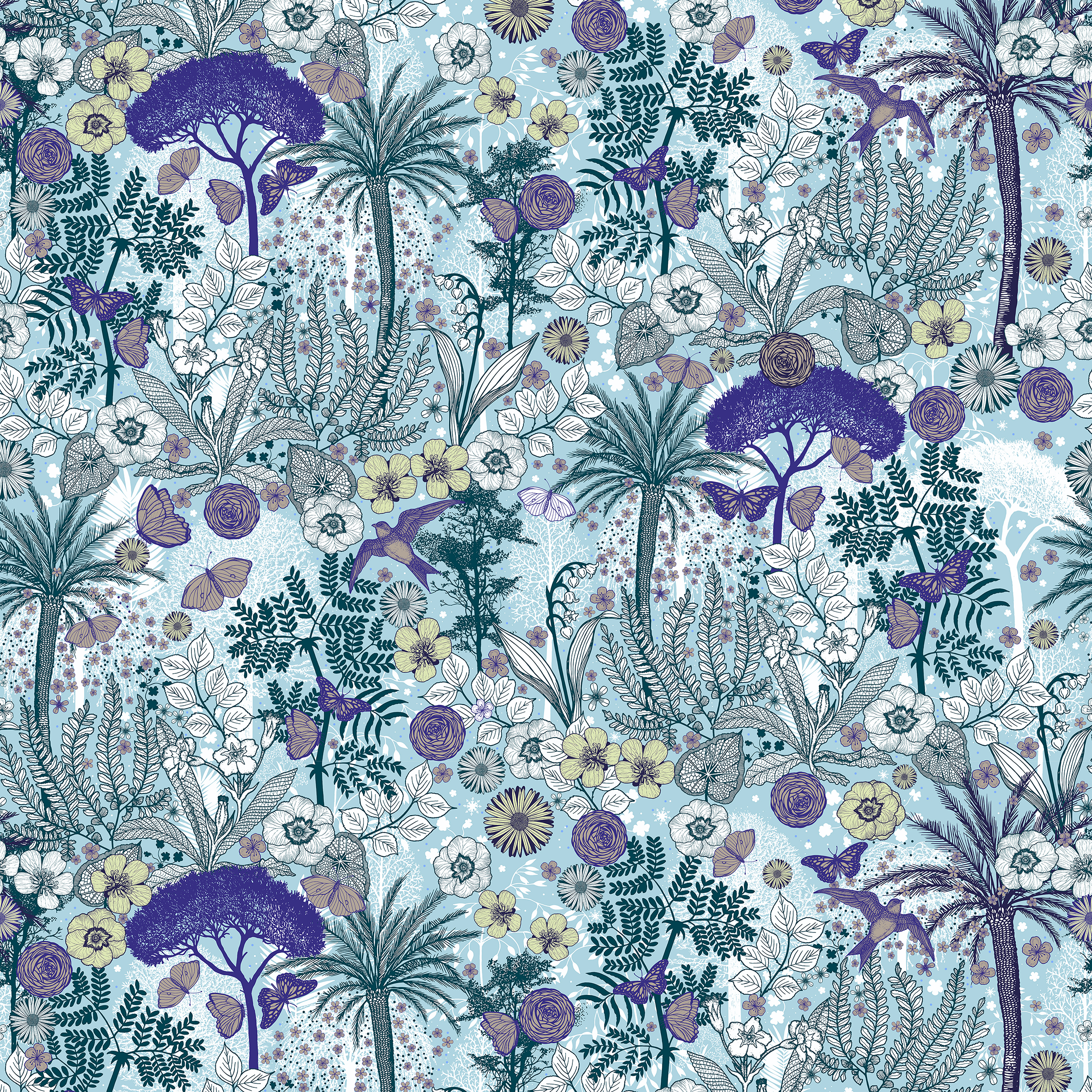 Jardin d’hiver - Michaël Cailloux – papier peint