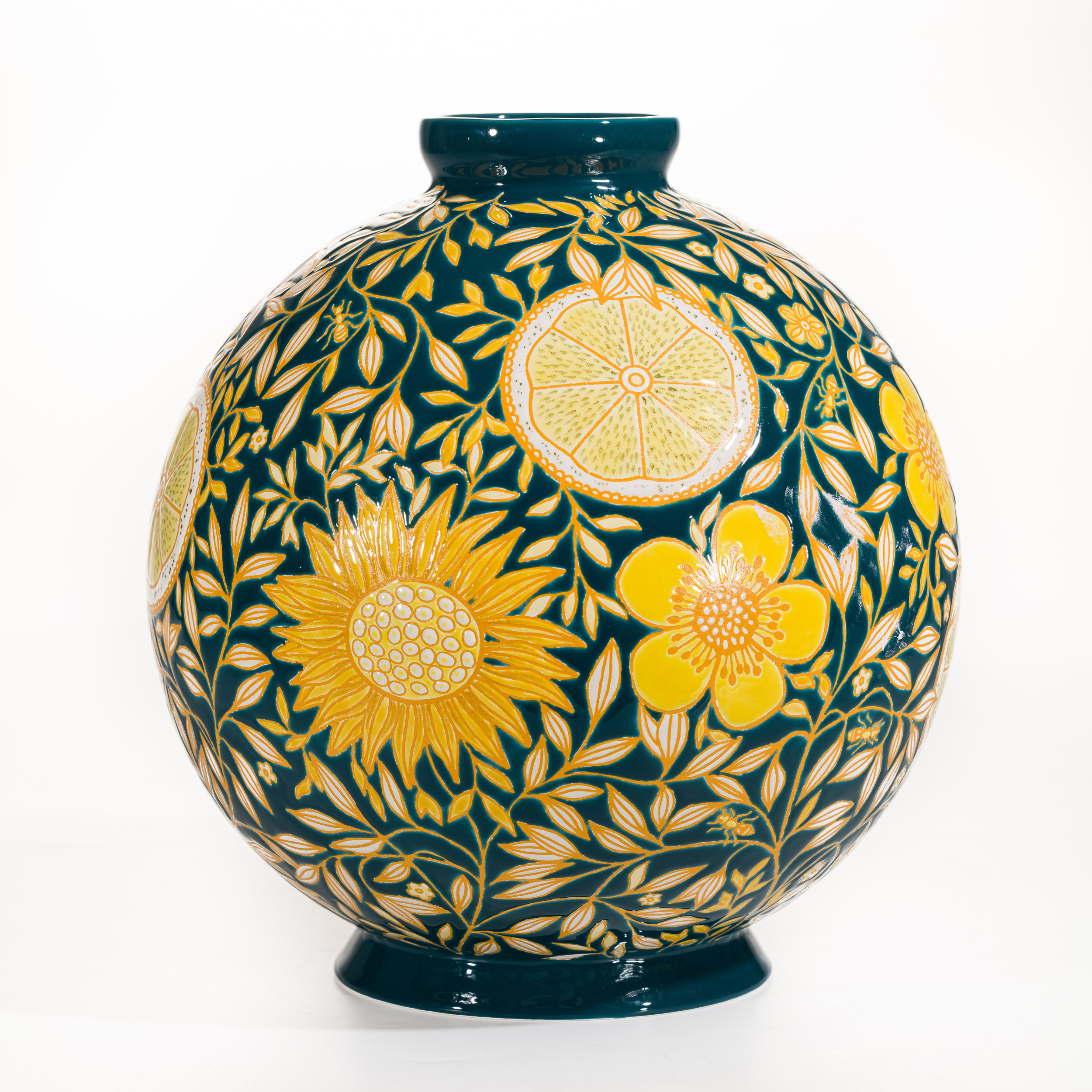 Les émaux de Longwy - Lemon Insect : le cloisonné réinventé avec audace et minutie