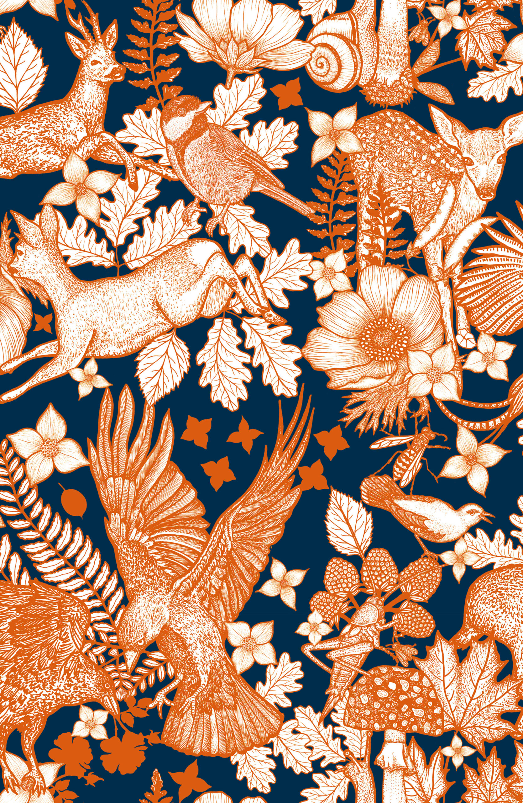 papier peint murmures foret michael cailloux