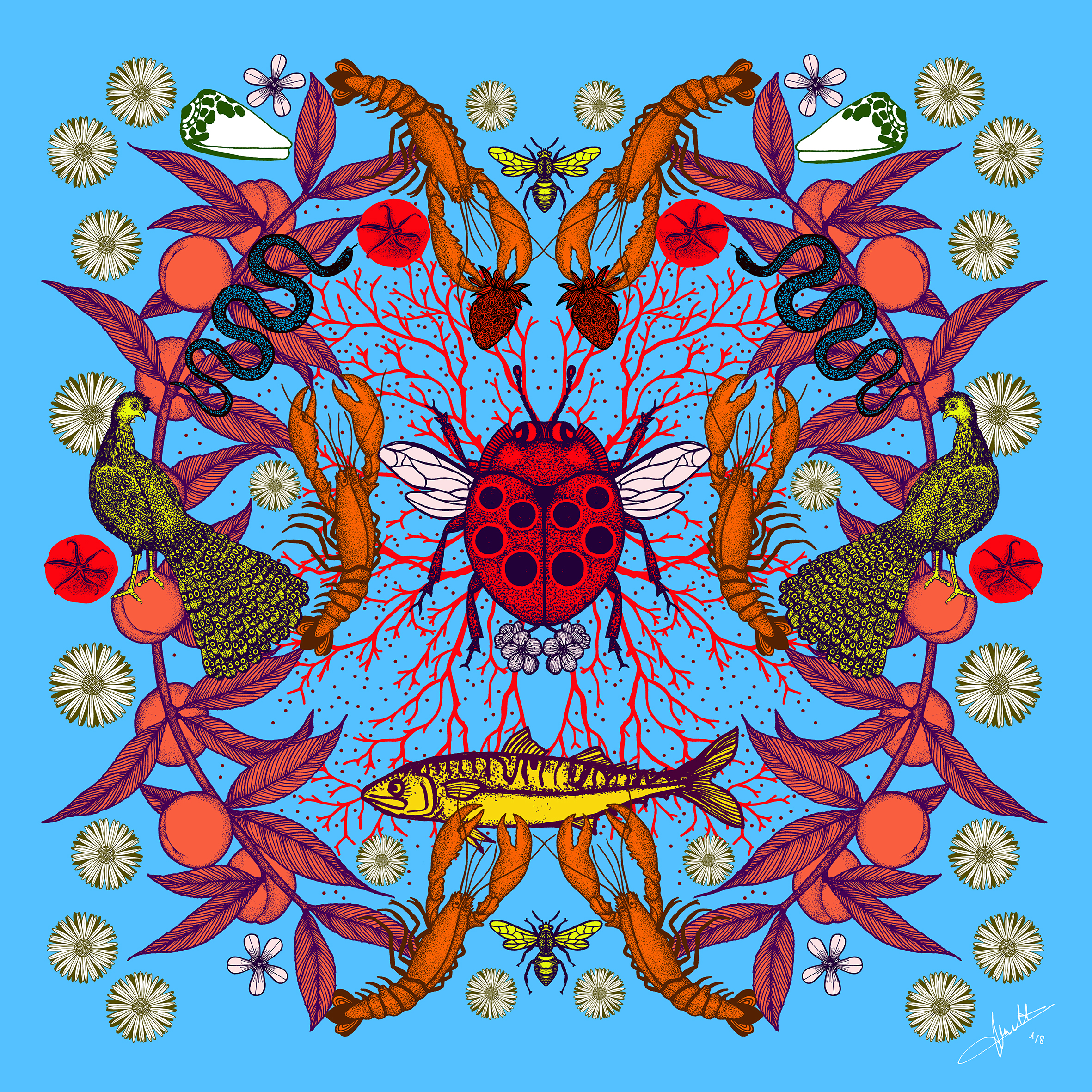 Lucky charm - Michaël Cailloux - tirage d’art numéroté et signé – digigraphie