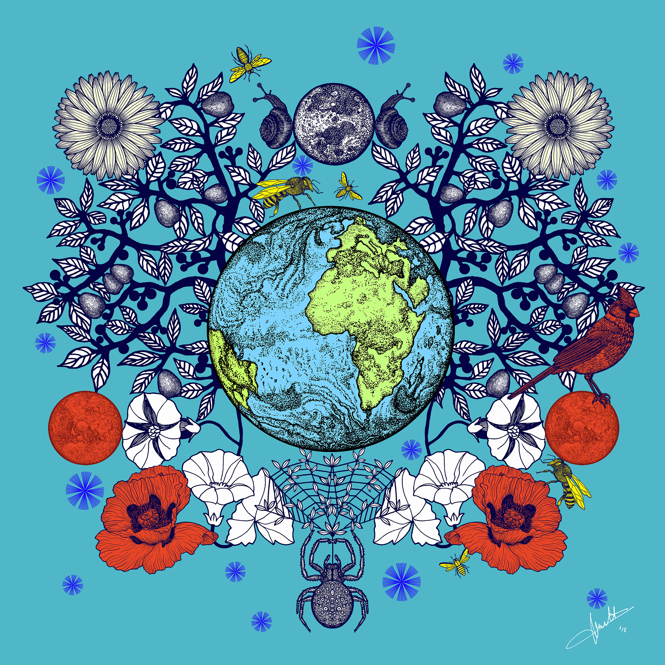 Équilibre - Michaël Cailloux - tirage d’art numéroté et signé – digigraphie