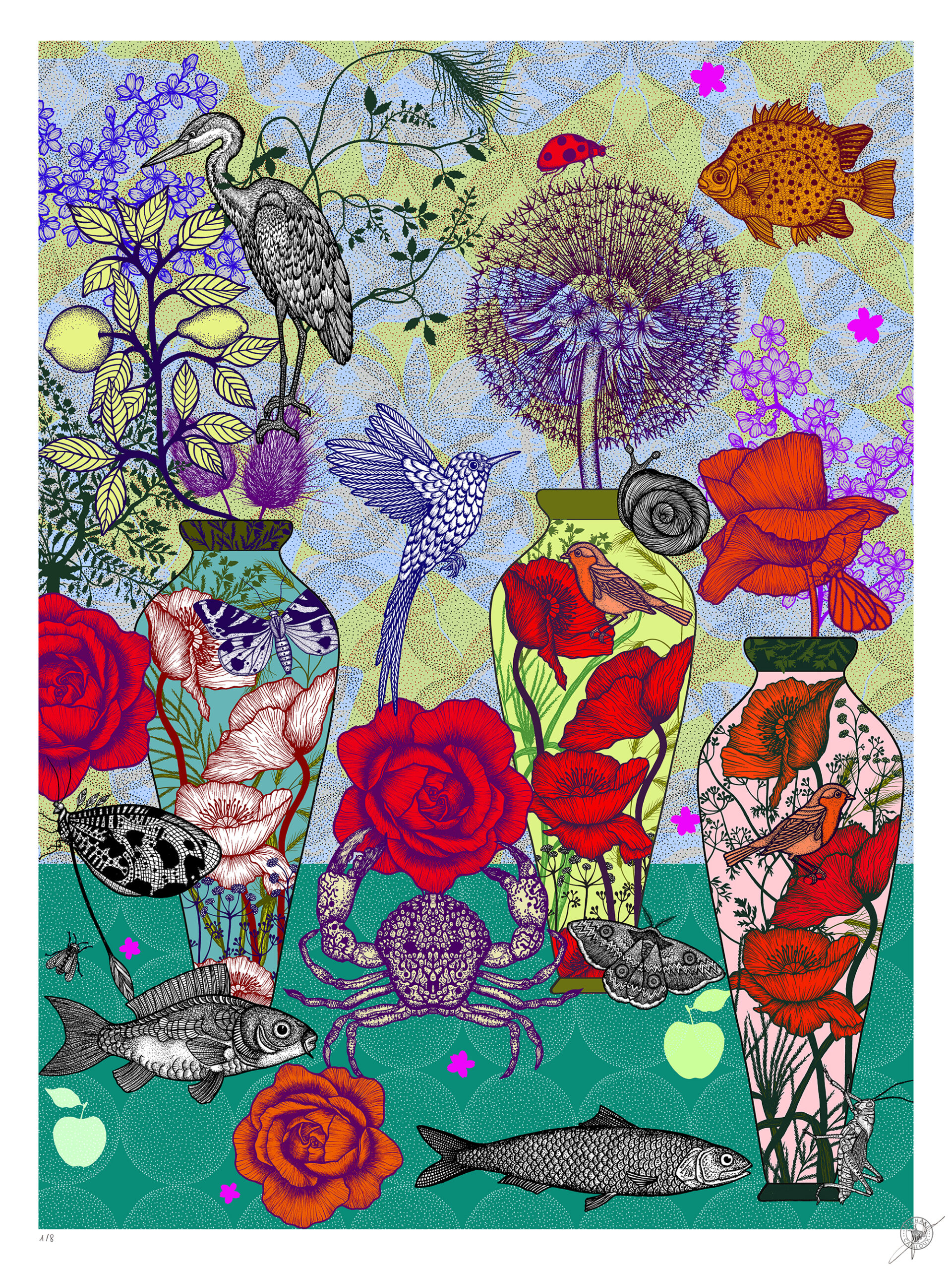 Souvenir d'été - Tirage d'Art, numéroté & signé par Michael Cailloux