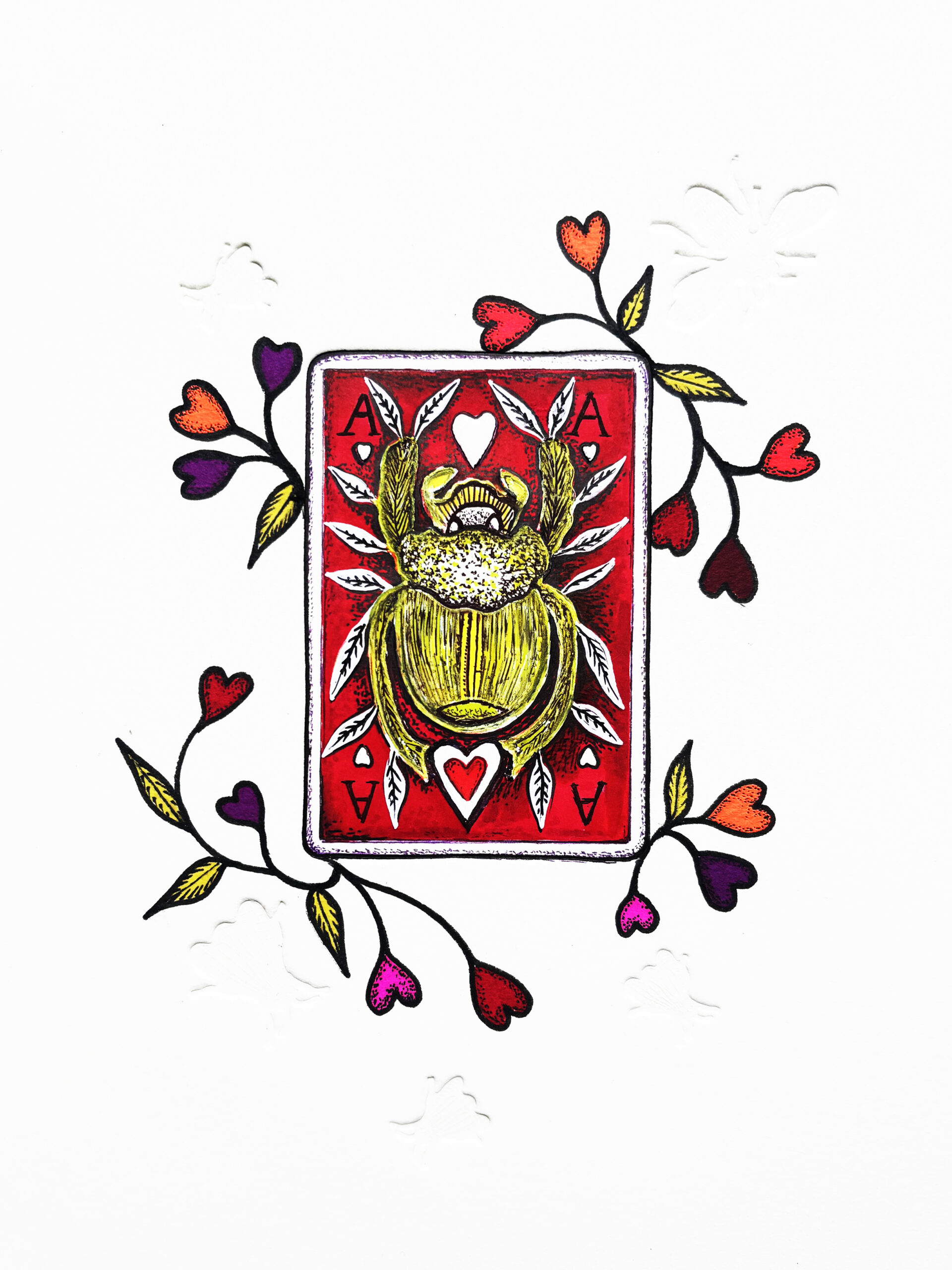 art - renaissance le hasard - Michael Cailloux - dessin et gravure - oeuvre unique