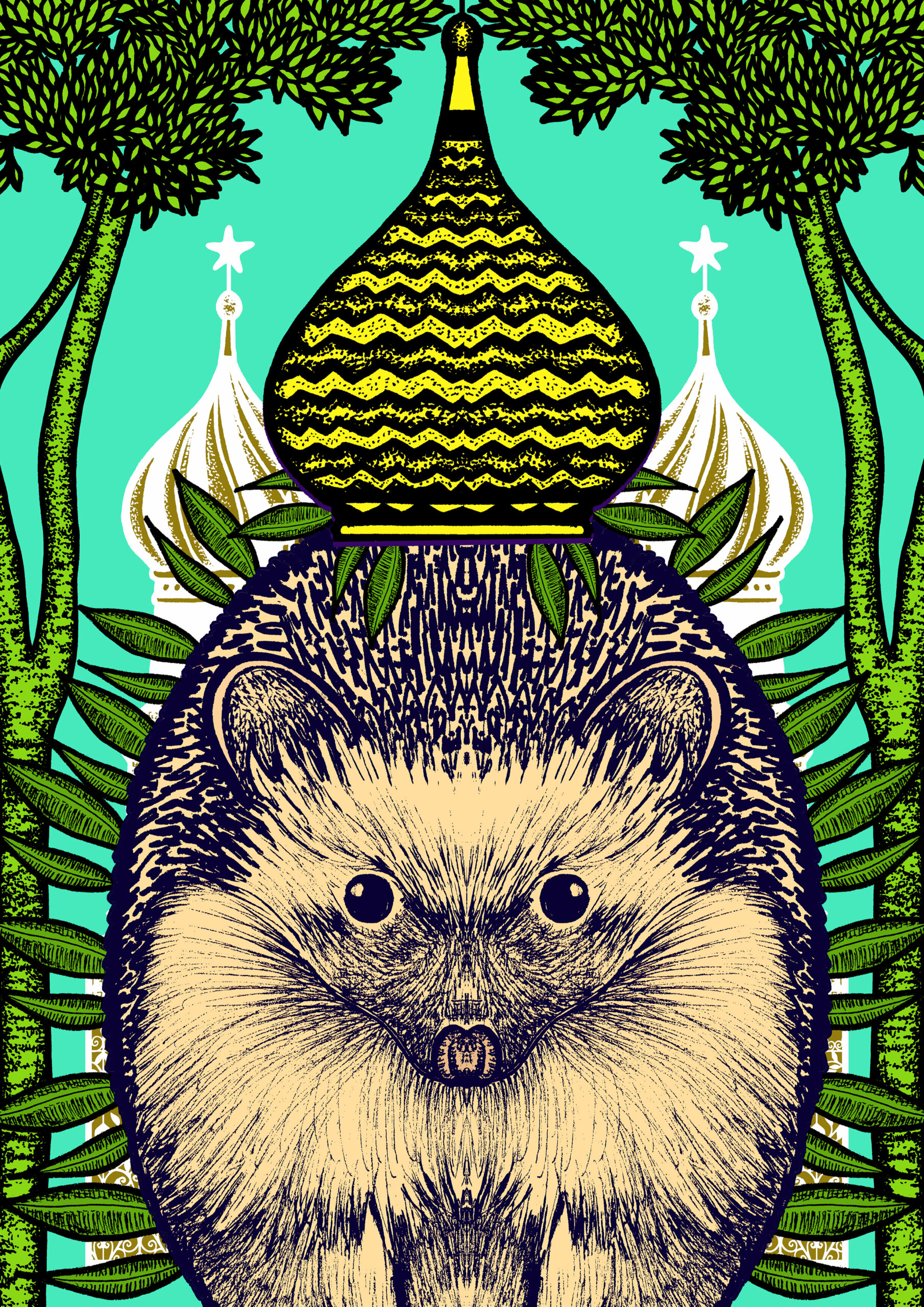 Tableau - toile canevas-arcanes 22-XVI-la maison dieu-Michaël Cailloux