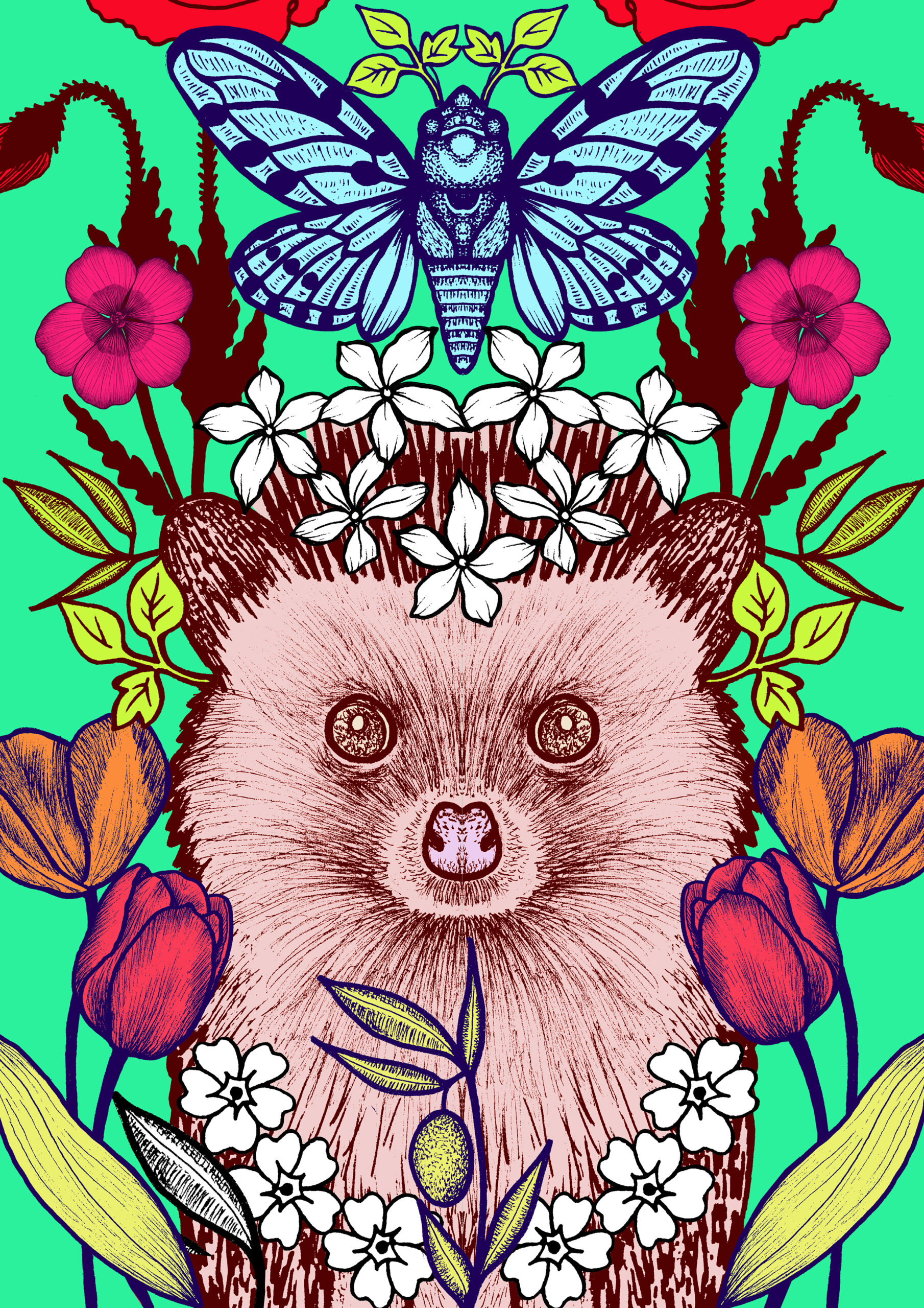 Tableau - toile canevas-arcanes 22-III-impératrice- Michaël Cailloux