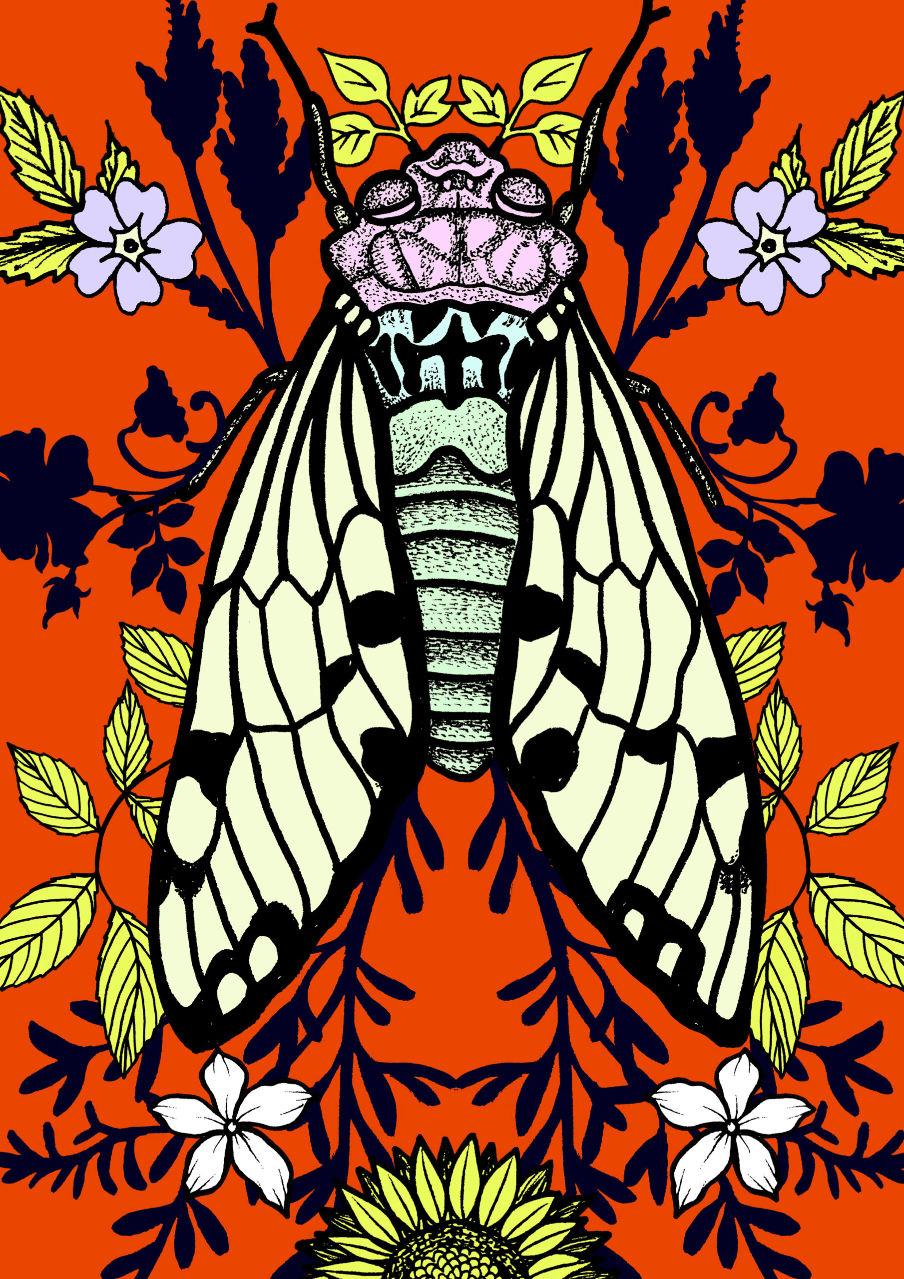 Tableau - toile canevas-arcanes 22-VIIII-hermite- Michaël Cailloux