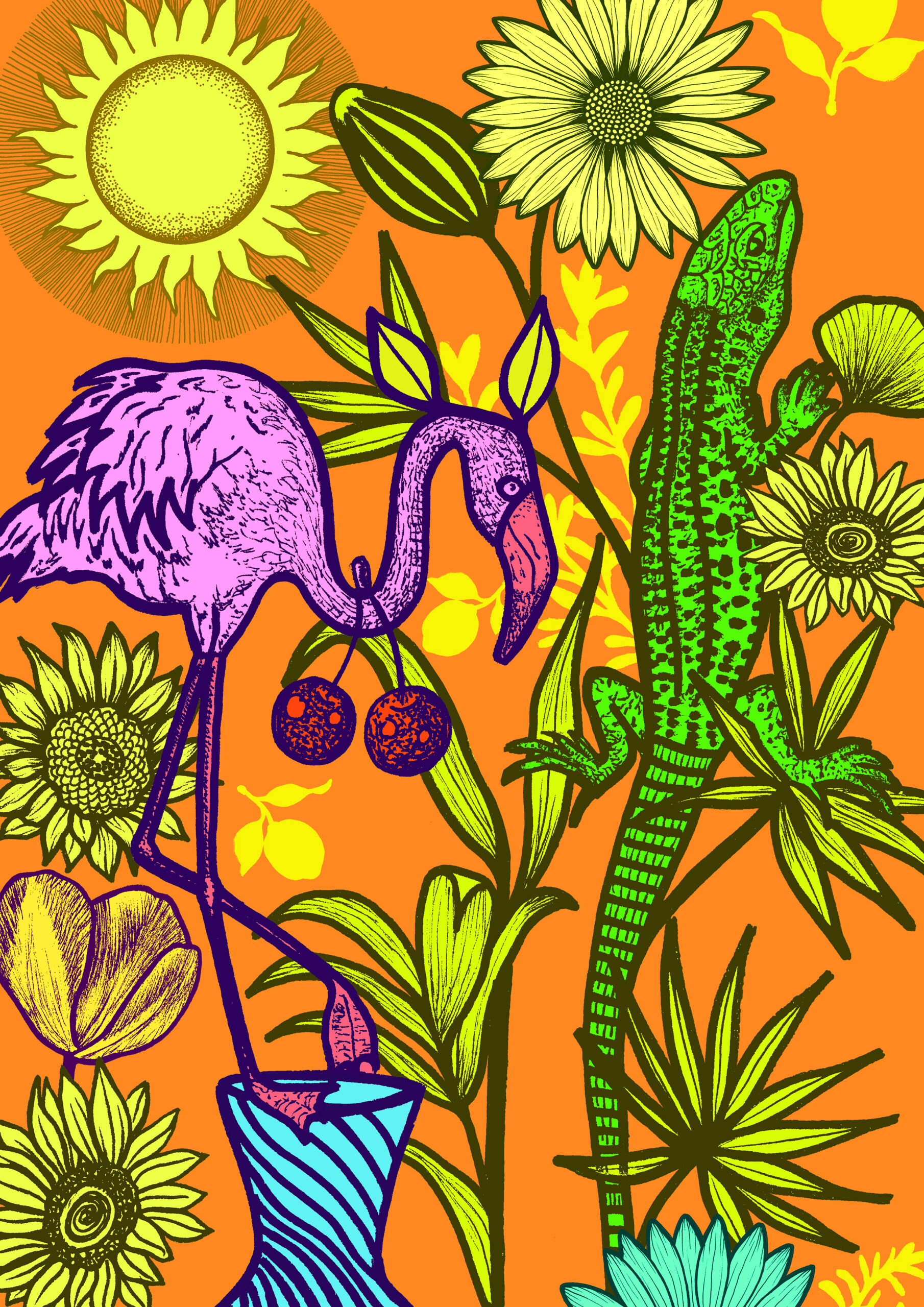 Tableau - toile canevas-arcanes 22-X-soleil- Michaël Cailloux