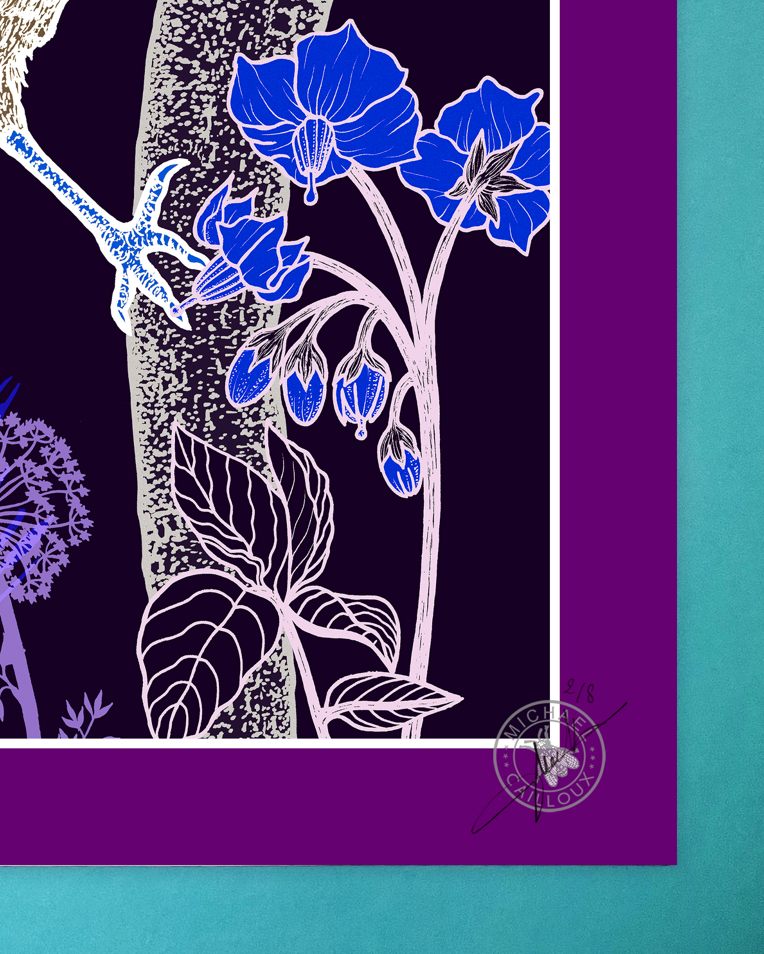 tirage-art-dessin-le chant des oiseaux-Michael-cailloux