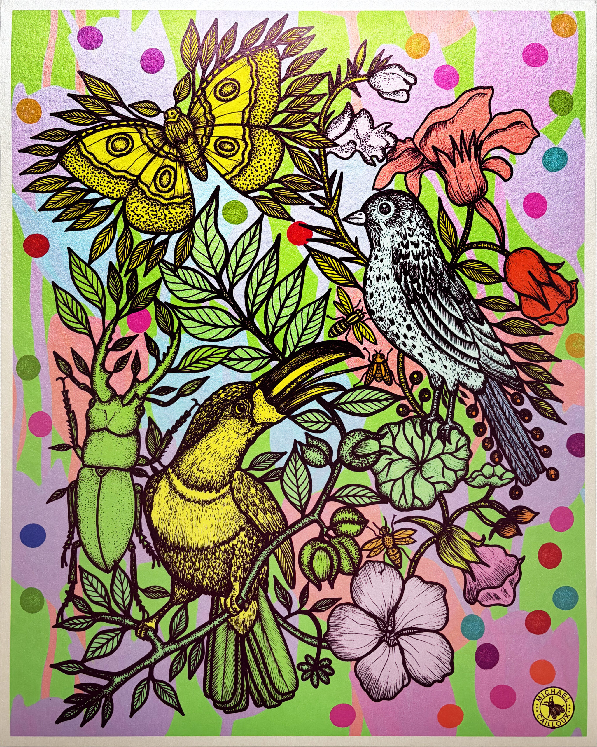 tirage-art-dessin- Les messagers -Michael-cailloux