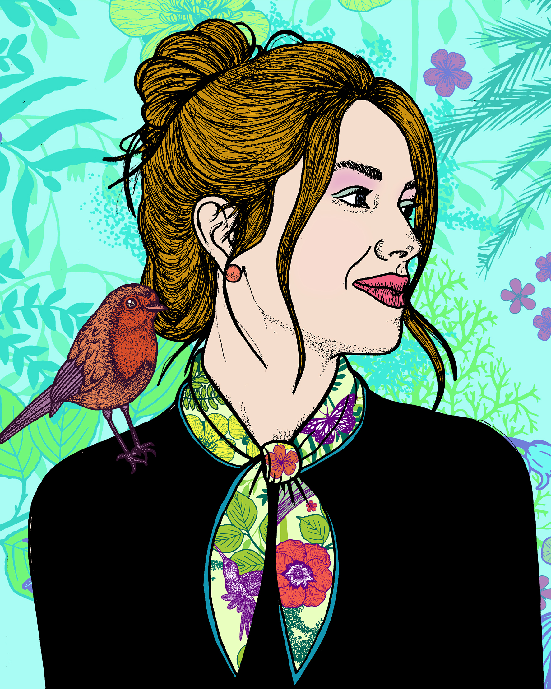 design-quatre-saisons- été -2019- Michael Cailloux-foulard-carré-de-soie