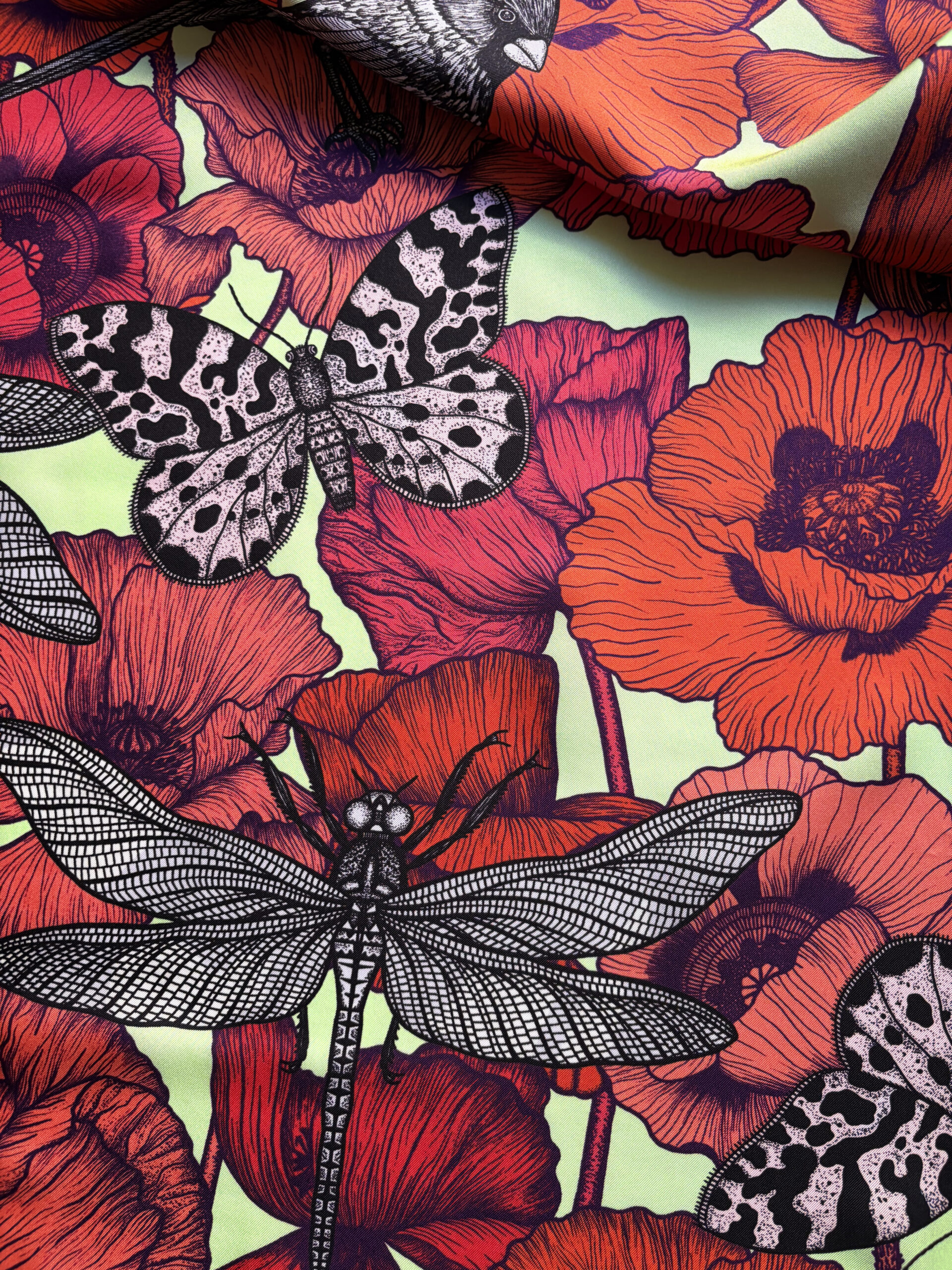 design-Poppy-land-2018-Michael Cailloux-foulard-carré-de- soie