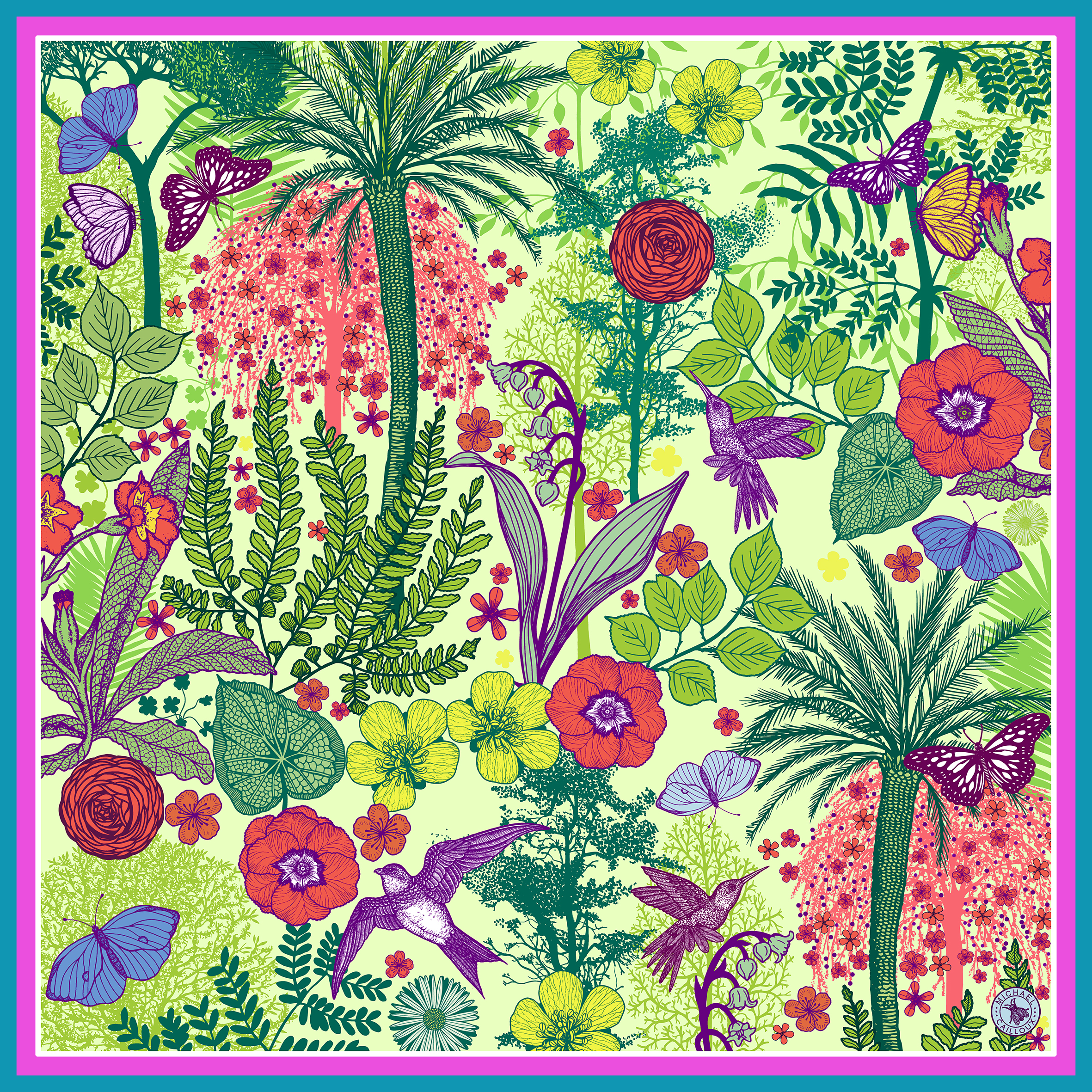 design-un autre monde-2020- Michael Cailloux-foulard-carré-de- soie