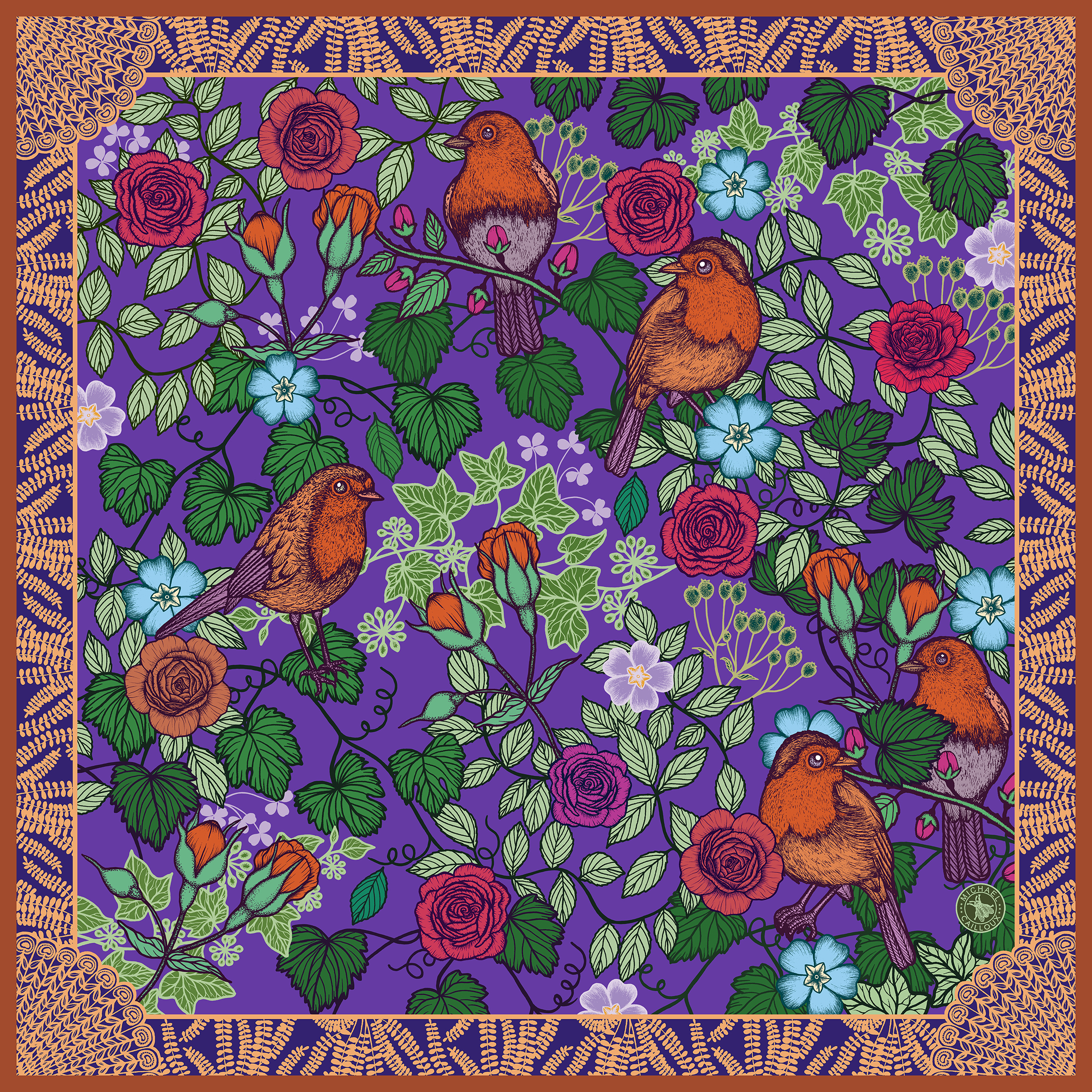 design-jardin-des-splendeurs-2020 Michael Cailloux-foulard-carré-de- soie